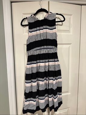 kate spade Black and White Striped Sleeveless Dress